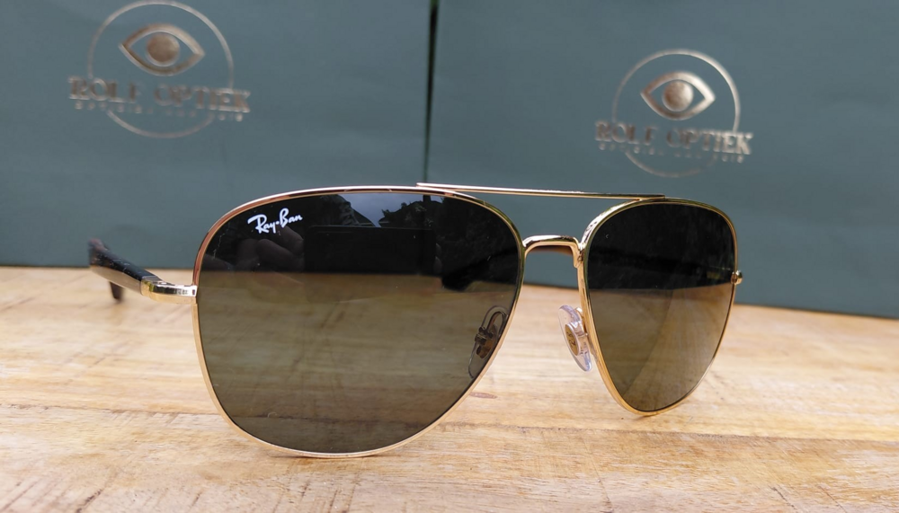 Ray-Ban RB 3683 001/31 &ndash; Goud met G-15 Groene Lens